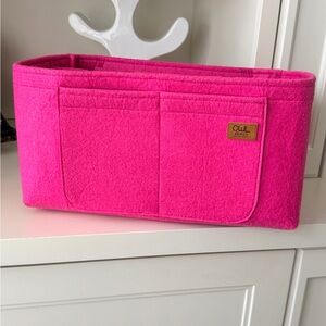 OWL BAG ORGANIZER Purse Bag Felt Organizer Insert Pink Large Size